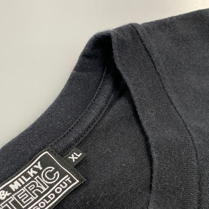 【中古品】【メンズ】 HYSTERIC GLAMOUR ヒステリックグラマー 02231CT27 SATISFACTION サティスファクション T-SHIRT Tシャツ トップス 半袖 140-261024-ya-16-izu サイズ：XL カラー：ブラック 万代Net店