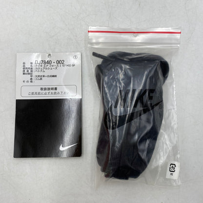 【中古品】【メンズ/レディース】 NIKE ナイキ×STUSSY ステューシー DJ7840-002 AIR FORCE 1 MID エア フォース ワン ミッド スニーカー シューズ 靴 160-261025-cs-03-izu サイズ：26cm カラー：BLACK/BLACK-WHITE 万代Net店