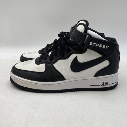 【中古品】【メンズ/レディース】 NIKE ナイキ×STUSSY ステューシー DJ7840-002 AIR FORCE 1 MID エア フォース ワン ミッド スニーカー シューズ 靴 160-261025-cs-03-izu サイズ：26cm カラー：BLACK/BLACK-WHITE 万代Net店