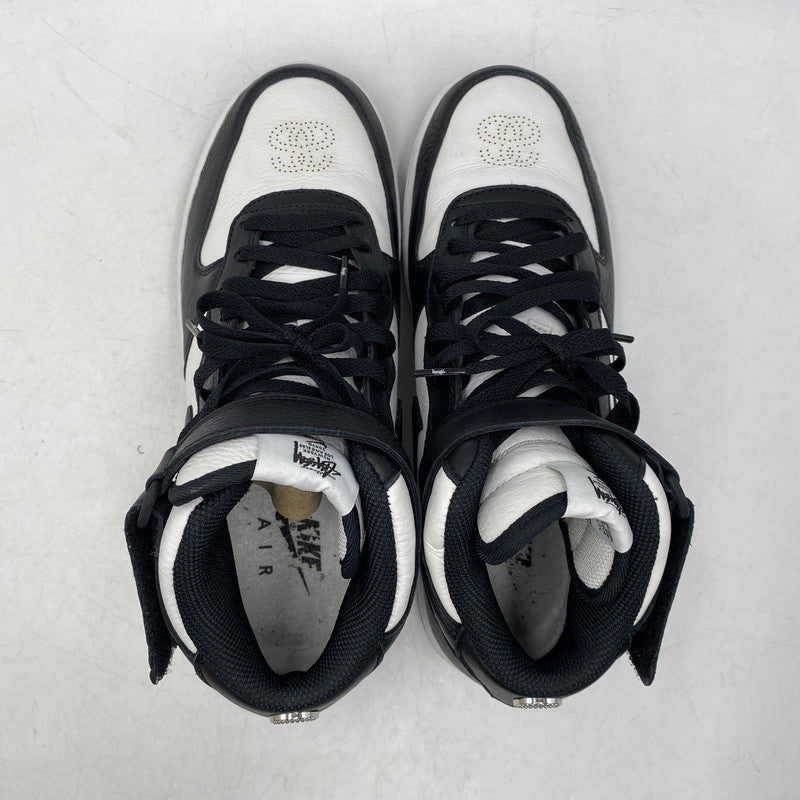 【中古品】【メンズ/レディース】 NIKE ナイキ×STUSSY ステューシー DJ7840-002 AIR FORCE 1 MID エア フォース ワン ミッド スニーカー シューズ 靴 160-261025-cs-03-izu サイズ：26cm カラー：BLACK/BLACK-WHITE 万代Net店