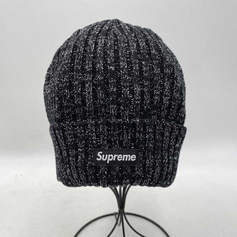 【中古美品】【メンズ/レディース】 SUPREME シュプリーム 25SS OVERDYED BEANIE オーバーダイド ビーニー 帽子 185-261025-cs-10-izu サイズ：ONE SIZE カラー：ブラック×メタリック 万代Net店