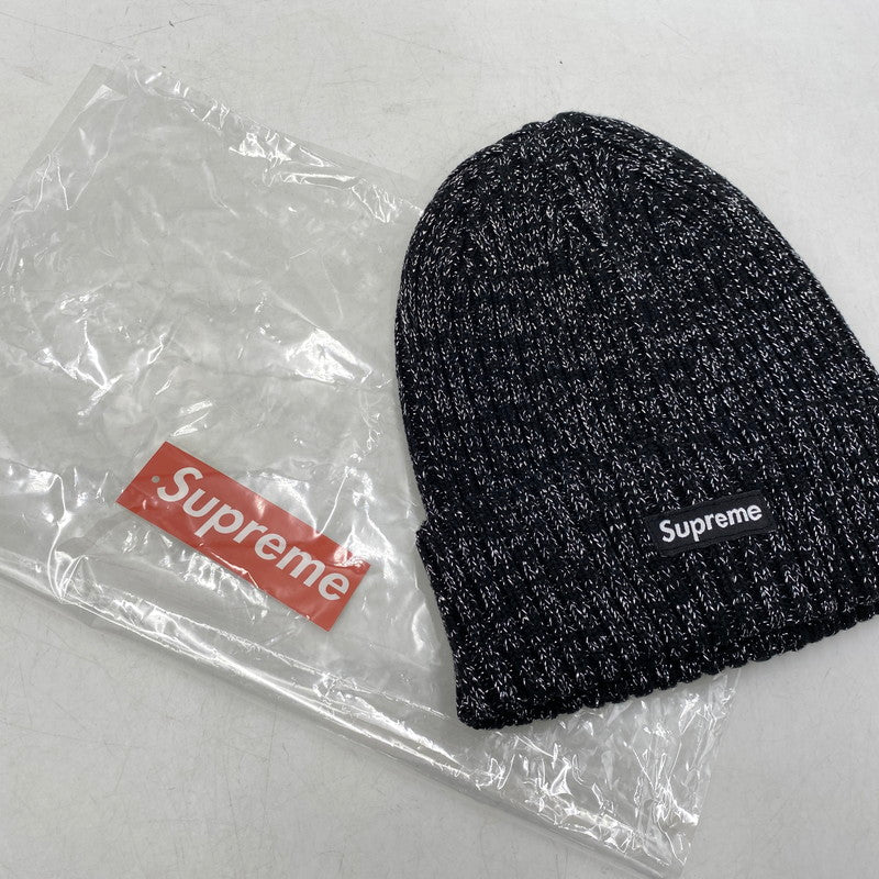 【中古美品】【メンズ/レディース】 SUPREME シュプリーム 25SS OVERDYED BEANIE オーバーダイド ビーニー 帽子 185-261025-cs-10-izu サイズ：ONE SIZE カラー：ブラック×メタリック 万代Net店