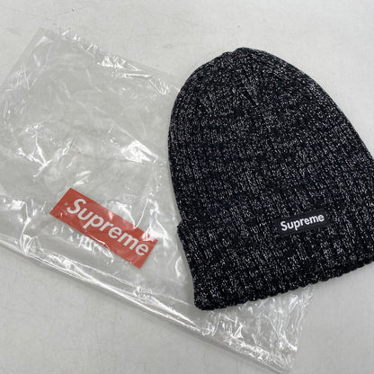 【中古美品】【メンズ/レディース】 SUPREME シュプリーム 25SS OVERDYED BEANIE オーバーダイド ビーニー 帽子 185-261025-cs-10-izu サイズ：ONE SIZE カラー：ブラック×メタリック 万代Net店