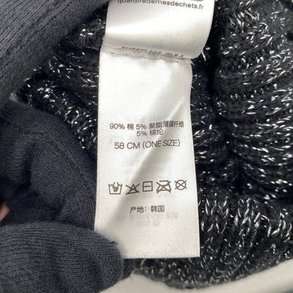 【中古美品】【メンズ/レディース】 SUPREME シュプリーム 25SS OVERDYED BEANIE オーバーダイド ビーニー 帽子 185-261025-cs-10-izu サイズ：ONE SIZE カラー：ブラック×メタリック 万代Net店