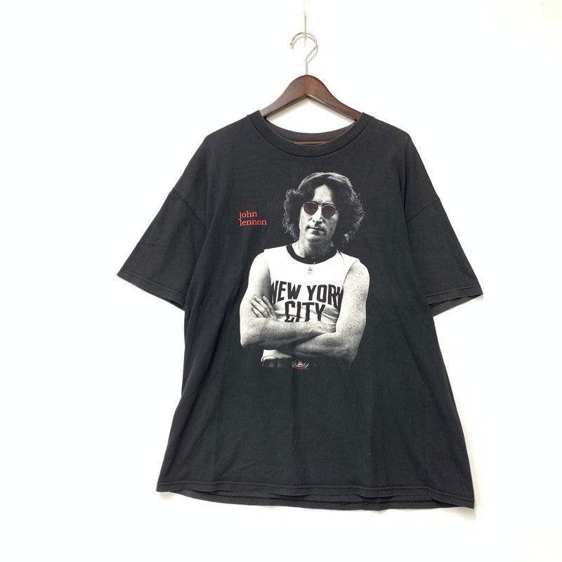 【現状渡し品】【メンズ】 JOHN LENNON WINTERLAND ジョンレノン ウィンターランド c1996 90S NEW YORK CITY SS TEE ニューヨーク シティ ショートスリープ Tシャツ トップス半袖 146-261027-ya-17-izu サイズ：下記参照 カラー：ブラック 万代Net店
