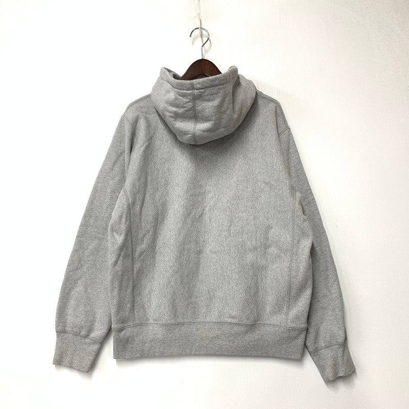 【中古品】【メンズ】 SUPREME シュプリーム 19AW BANDANA BOX LOGO HOODED SWEATSHIRT バンダナ ボックス ロゴ フーデッド スウェット シャツ トップス 長袖 149-261027-ya-08-izu サイズ：M カラー：グレー 万代Net店