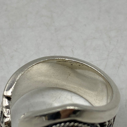 【中古品】【メンズ】 SAAD サード 925 SUN SYMBOL SNAKE RING サン シンボル スネーク リング 指輪 アクセサリー 191-261025-cs-16-izu カラー：シルバー 万代Net店