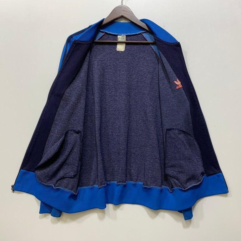 【中古品】【メンズ】 OLD ADIDAS オールド アディダス 80S TRACK JACKET トラック ジャケット 146-261025-yn-16-izu サイズ：L カラー：ブルー系 万代Net店