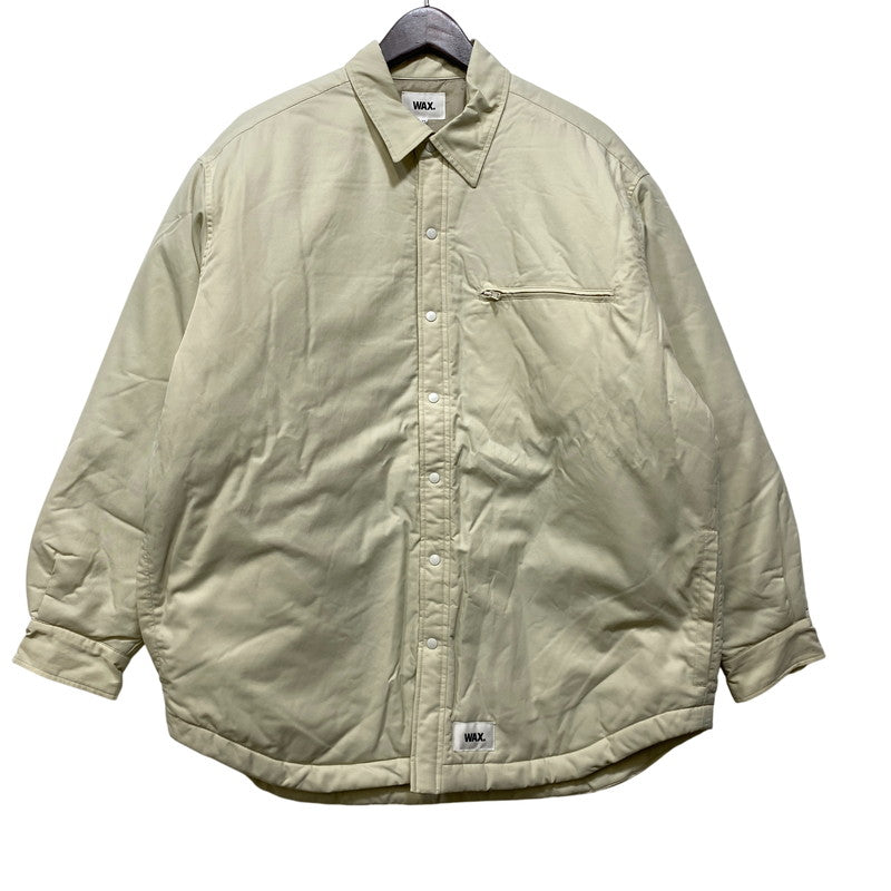 【中古品】【メンズ】 WAX ワックス WX-0297 QUILTED LINED SHIRTS JACKET キルテッド ラインド シャツ ジャケット アウター 142-261026-ya-02-izu サイズ：M カラー：クリーム 万代Net店