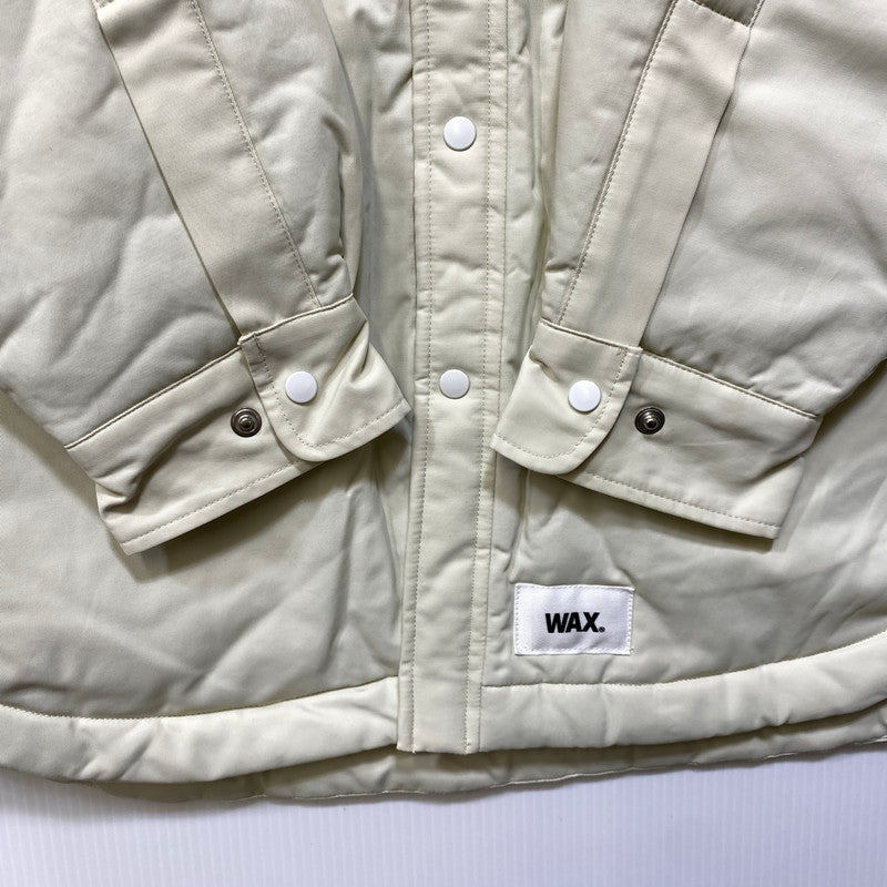 【中古品】【メンズ】 WAX ワックス WX-0297 QUILTED LINED SHIRTS JACKET キルテッド ラインド シャツ ジャケット アウター 142-261026-ya-02-izu サイズ：M カラー：クリーム 万代Net店
