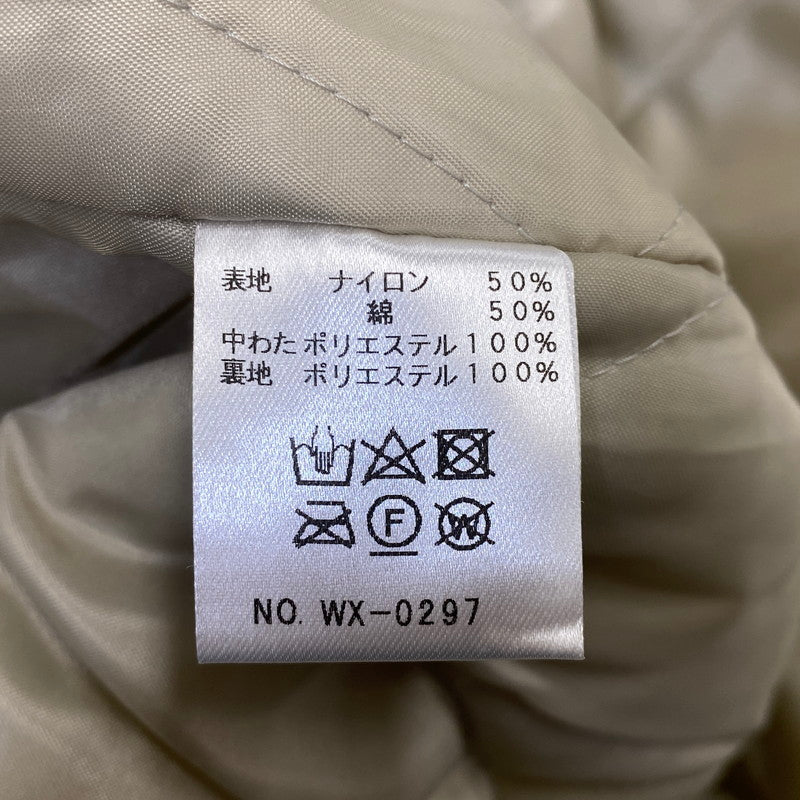 【中古品】【メンズ】 WAX ワックス WX-0297 QUILTED LINED SHIRTS JACKET キルテッド ラインド シャツ ジャケット アウター 142-261026-ya-02-izu サイズ：M カラー：クリーム 万代Net店