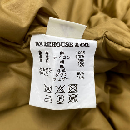 【中古品】【メンズ】 WAREHOUSE ウエアハウス LOT 2127 DUCK DOWN JACKET ダック ダウン ジャケット アウター 145-261026-ya-03-izu サイズ：40 カラー：オリーブ 万代Net店