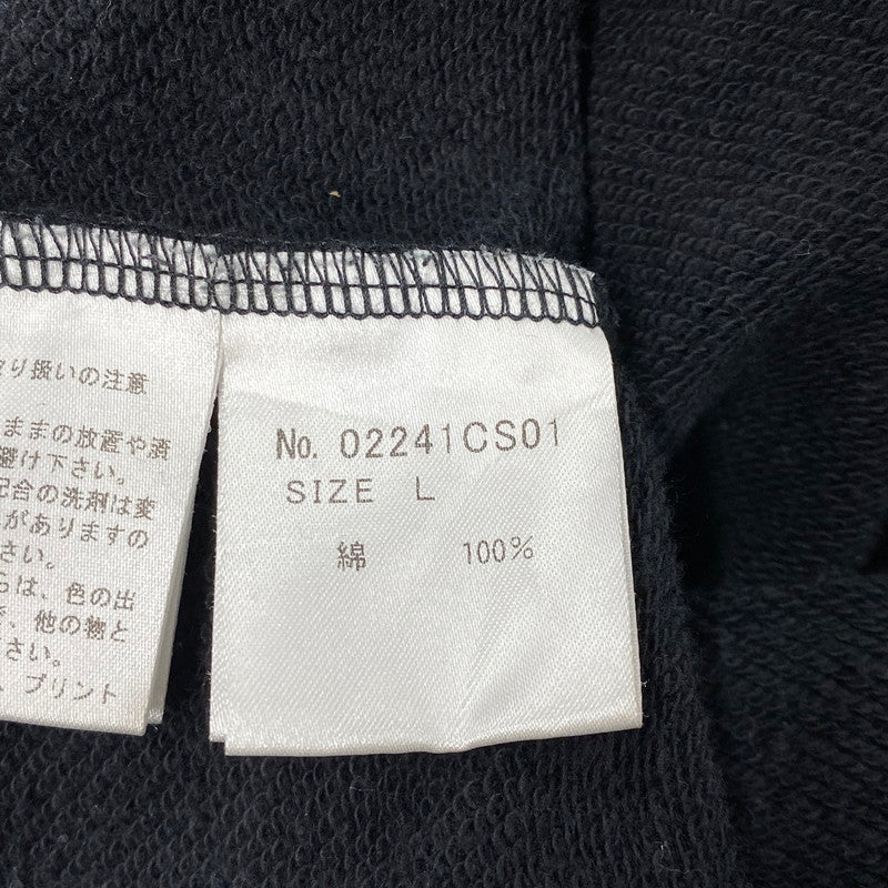 【中古品】【メンズ】 HYSTERIC GLAMOUR ヒステリックグラマー 02241CS01 HG ACADEMY SWEAT アカデミー スウェット トップス 140-261027-yn-02-izu サイズ：L カラー：ブラック 万代Net店