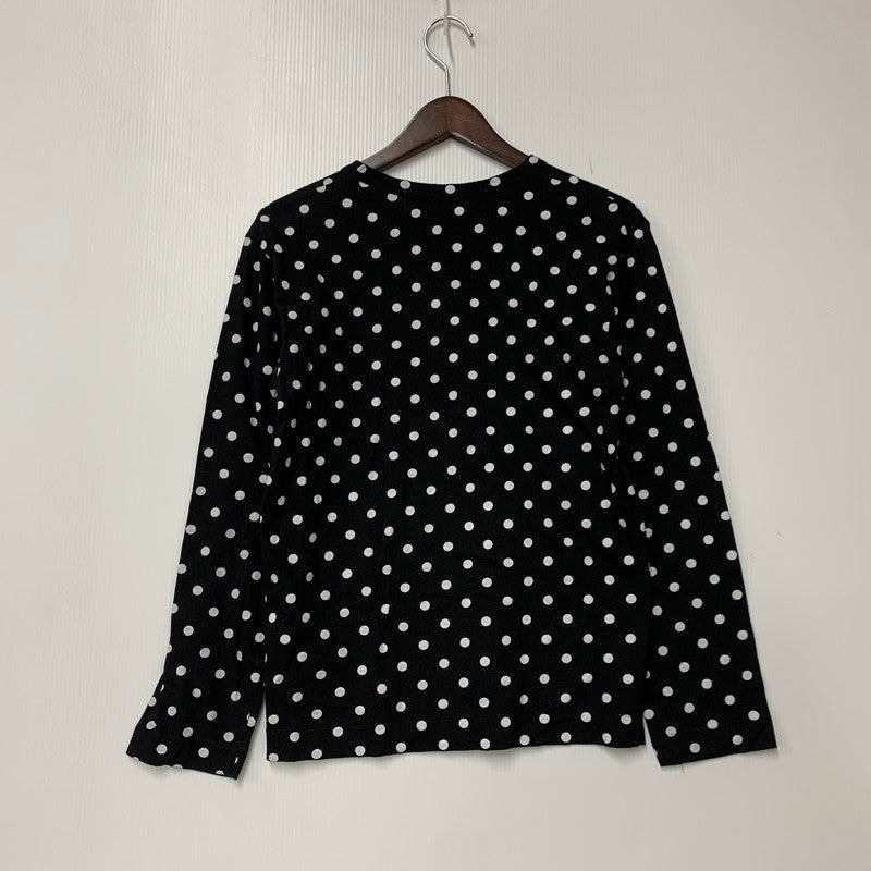 【中古品】【メンズ】 PLAY COMME DES GARCONS プレイコムデギャルソン AX-T166DOTS LONG SLEEVE T-SHIRT ロングスリーブ Tシャツ トップス 長袖 140-261027-ya-16-izu サイズ：XS カラー：ブラック 万代Net店