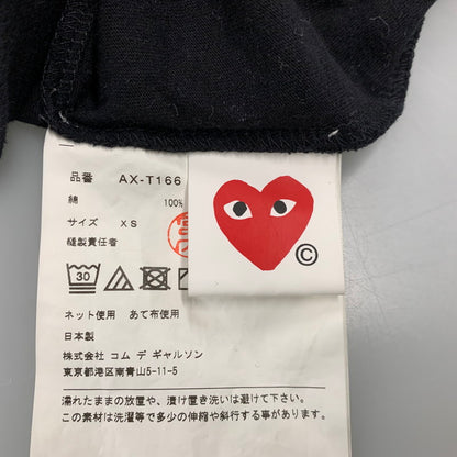 【中古品】【メンズ】 PLAY COMME DES GARCONS プレイコムデギャルソン AX-T166DOTS LONG SLEEVE T-SHIRT ロングスリーブ Tシャツ トップス 長袖 140-261027-ya-16-izu サイズ：XS カラー：ブラック 万代Net店