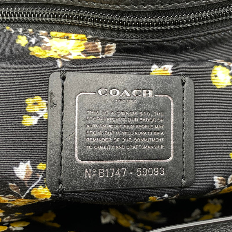【中古品】【レディース】 COACH コーチ 59093 MARKET TOTE BAG マーケット トート バッグ カバン 180-261027-kh-11-izu カラー：ブラック 万代Net店