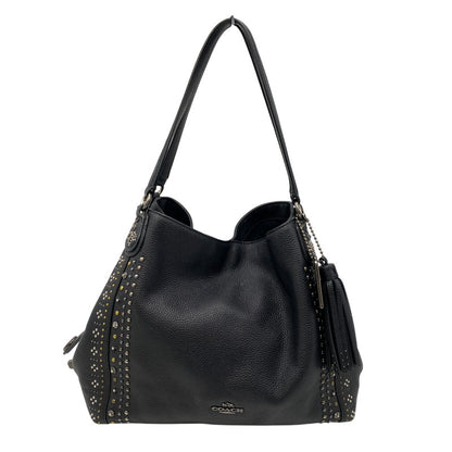 【中古品】【レディース】 COACH コーチ STUDZ HAND BAG スタッズ ハンド バッグ カバン 180-261027-kh-12-izu カラー：ブラック 万代Net店