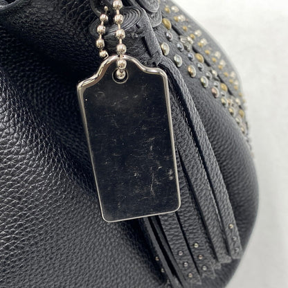 【中古品】【レディース】 COACH コーチ STUDZ HAND BAG スタッズ ハンド バッグ カバン 180-261027-kh-12-izu カラー：ブラック 万代Net店