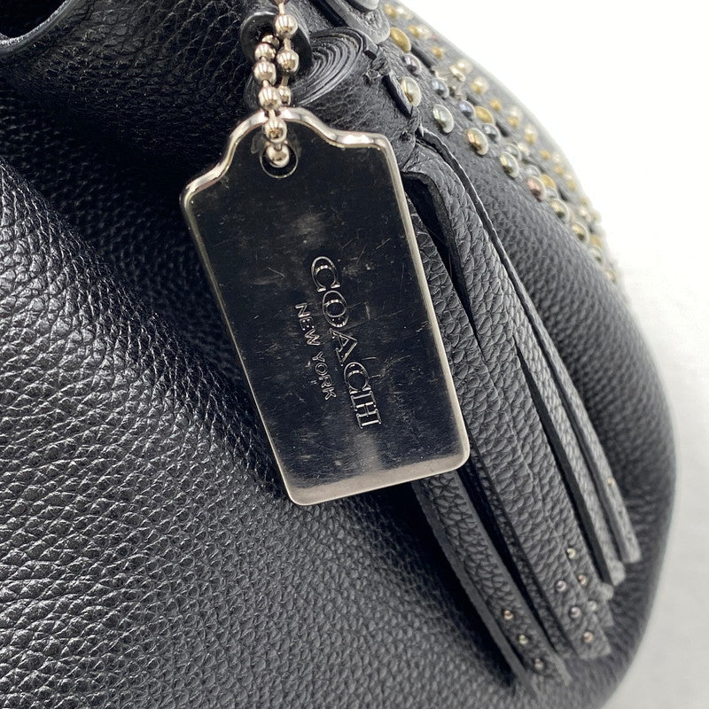 【中古品】【レディース】 COACH コーチ STUDZ HAND BAG スタッズ ハンド バッグ カバン 180-261027-kh-12-izu カラー：ブラック 万代Net店