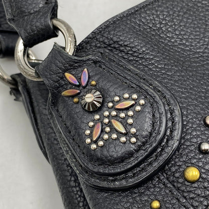 【中古品】【レディース】 COACH コーチ STUDZ HAND BAG スタッズ ハンド バッグ カバン 180-261027-kh-12-izu カラー：ブラック 万代Net店