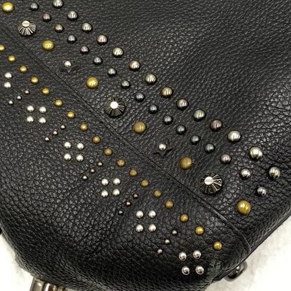 【中古品】【レディース】 COACH コーチ STUDZ HAND BAG スタッズ ハンド バッグ カバン 180-261027-kh-12-izu カラー：ブラック 万代Net店
