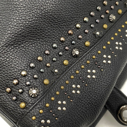 【中古品】【レディース】 COACH コーチ STUDZ HAND BAG スタッズ ハンド バッグ カバン 180-261027-kh-12-izu カラー：ブラック 万代Net店