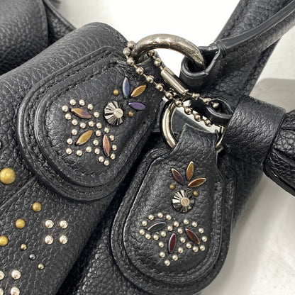 【中古品】【レディース】 COACH コーチ STUDZ HAND BAG スタッズ ハンド バッグ カバン 180-261027-kh-12-izu カラー：ブラック 万代Net店