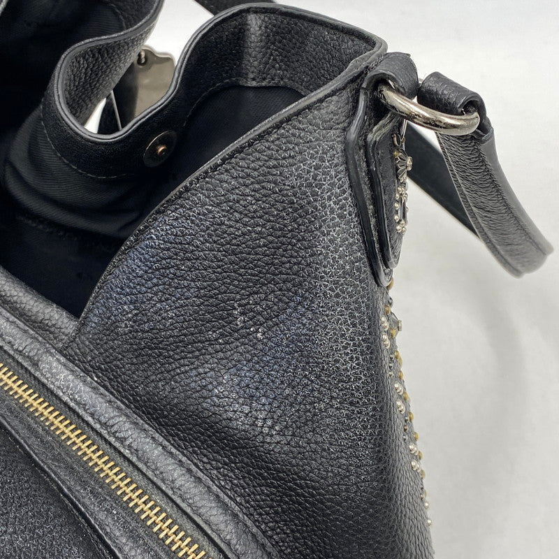 【中古品】【レディース】 COACH コーチ STUDZ HAND BAG スタッズ ハンド バッグ カバン 180-261027-kh-12-izu カラー：ブラック 万代Net店