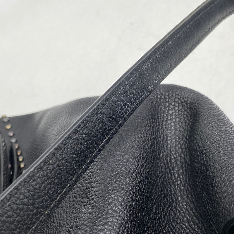 【中古品】【レディース】 COACH コーチ STUDZ HAND BAG スタッズ ハンド バッグ カバン 180-261027-kh-12-izu カラー：ブラック 万代Net店