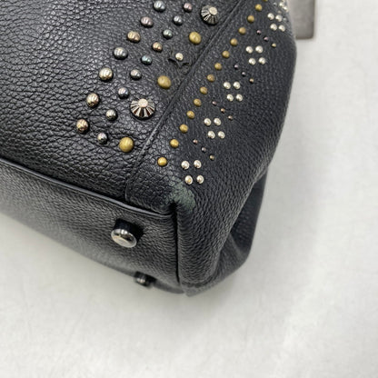 【中古品】【レディース】 COACH コーチ STUDZ HAND BAG スタッズ ハンド バッグ カバン 180-261027-kh-12-izu カラー：ブラック 万代Net店