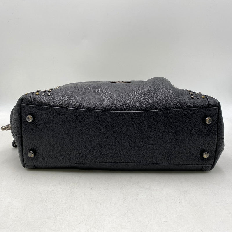 【中古品】【レディース】 COACH コーチ STUDZ HAND BAG スタッズ ハンド バッグ カバン 180-261027-kh-12-izu カラー：ブラック 万代Net店
