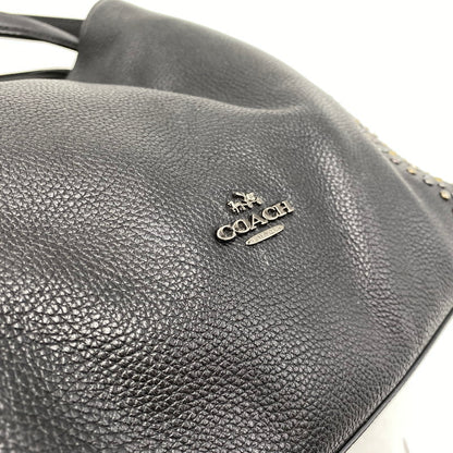 【中古品】【レディース】 COACH コーチ STUDZ HAND BAG スタッズ ハンド バッグ カバン 180-261027-kh-12-izu カラー：ブラック 万代Net店
