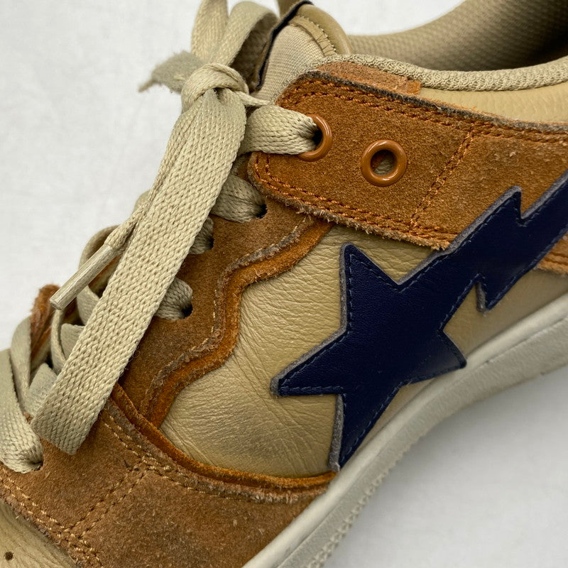 【中古品】【メンズ】 A BATHING APE アベイシングエイプ 1I70191009 BAPE SK8 STA #4 ベイプ スニーカー 靴 162-261027-kh-06-izu サイズ：26.5 カラー：ベージュ×ブラウン 万代Net店