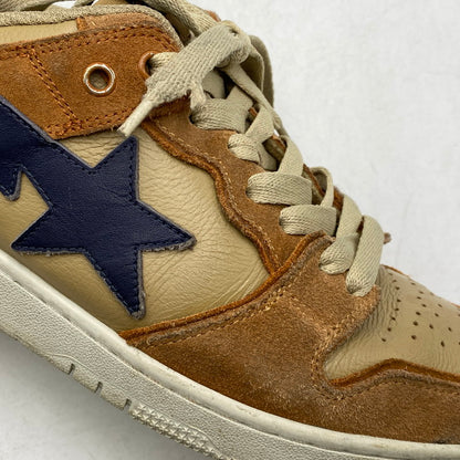 【中古品】【メンズ】 A BATHING APE アベイシングエイプ 1I70191009 BAPE SK8 STA #4 ベイプ スニーカー 靴 162-261027-kh-06-izu サイズ：26.5 カラー：ベージュ×ブラウン 万代Net店