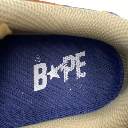 【中古品】【メンズ】 A BATHING APE アベイシングエイプ 1I70191009 BAPE SK8 STA #4 ベイプ スニーカー 靴 162-261027-kh-06-izu サイズ：26.5 カラー：ベージュ×ブラウン 万代Net店