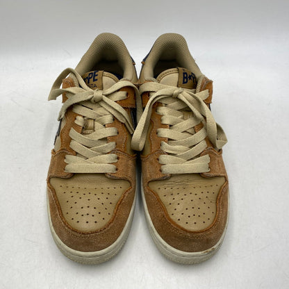 【中古品】【メンズ】 A BATHING APE アベイシングエイプ 1I70191009 BAPE SK8 STA #4 ベイプ スニーカー 靴 162-261027-kh-06-izu サイズ：26.5 カラー：ベージュ×ブラウン 万代Net店