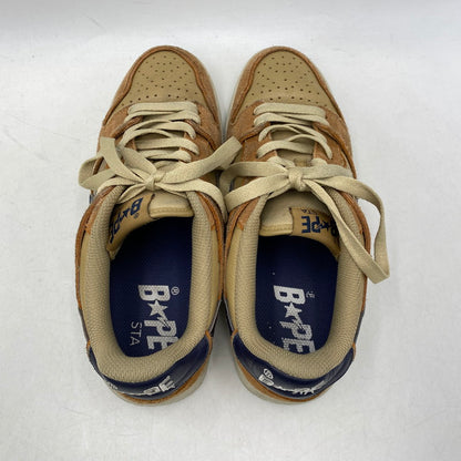 【中古品】【メンズ】 A BATHING APE アベイシングエイプ 1I70191009 BAPE SK8 STA #4 ベイプ スニーカー 靴 162-261027-kh-06-izu サイズ：26.5 カラー：ベージュ×ブラウン 万代Net店