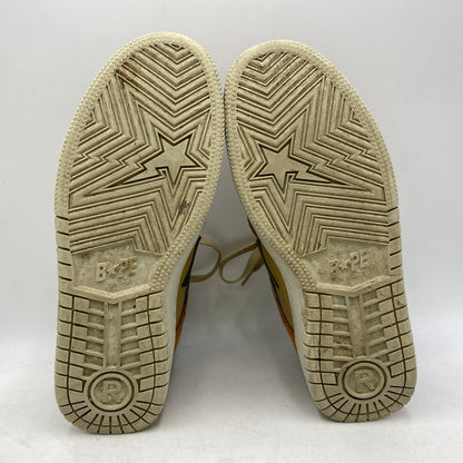 【中古品】【メンズ】 A BATHING APE アベイシングエイプ 1I70191009 BAPE SK8 STA #4 ベイプ スニーカー 靴 162-261027-kh-06-izu サイズ：26.5 カラー：ベージュ×ブラウン 万代Net店