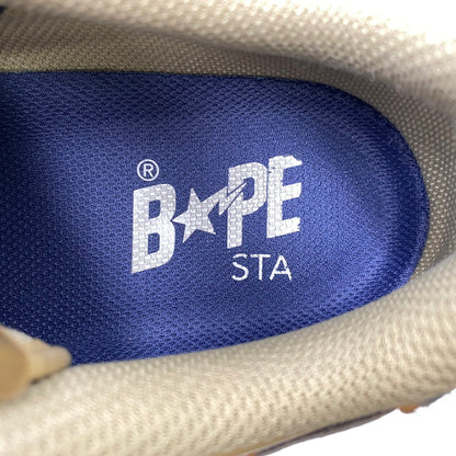 【中古品】【メンズ】 A BATHING APE アベイシングエイプ 1I70191009 BAPE SK8 STA #4 ベイプ スニーカー 靴 162-261027-kh-06-izu サイズ：26.5 カラー：ベージュ×ブラウン 万代Net店