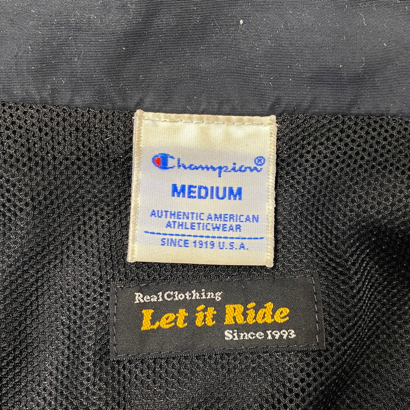 【中古品】【メンズ】 CHAMPION チャンピオン × LET IT RIDE レットイットライド C8-R613 COACH JACKET コーチ ジャケット アウター 142-261030-kh-09-izu サイズ：M カラー：ブラック 万代Net店