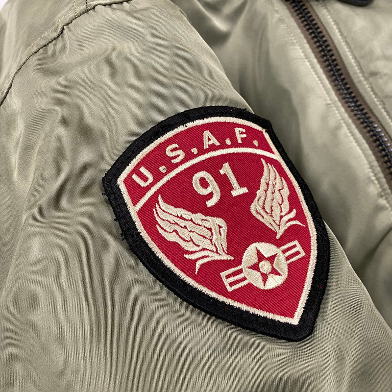 【中古品】【メンズ】 TED COMPANY テッド カンパニー 2067262 MA-1 FLIGHT JACKET フライト ジャケット アウター 145-261027-yn-09-izu サイズ：46 カラー：カーキ 万代Net店