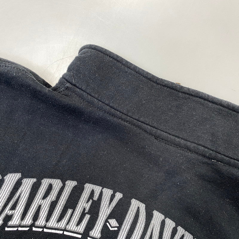 【中古品】【メンズ】 HARLEY DAVIDSON ハーレーダビッドソン c2018 SKULL WING HALF ZIP SWEAT スカル ウイング ハーフジップ スウェット トップス 145-261030-kh-08-izu サイズ：XL カラー：ブラック 万代Net店
