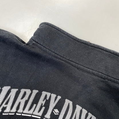 【中古品】【メンズ】 HARLEY DAVIDSON ハーレーダビッドソン c2018 SKULL WING HALF ZIP SWEAT スカル ウイング ハーフジップ スウェット トップス 145-261030-kh-08-izu サイズ：XL カラー：ブラック 万代Net店