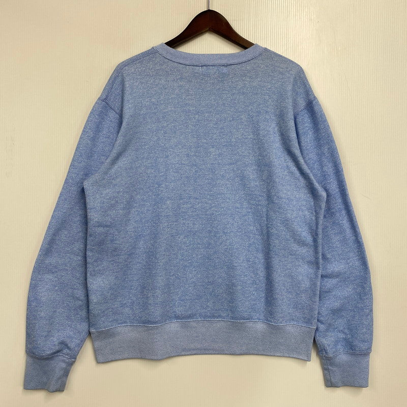 【中古品】【メンズ】 A BATHING APE アベイシングエイプ 001SWD301013X BAPE LOGO SWEATSHIRT BAPE ロゴ スウェットシャツ トップス 142-261027-yn-07-izu サイズ：L カラー：ライトブルー 万代Net店