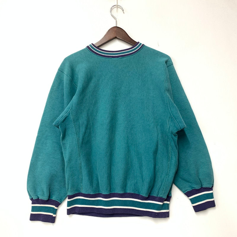 【中古品】【メンズ】 CHAMPION チャンピオン 90'S REVERSE WEAVE SWEATSHIRT リバースウィーブ スウェットシャツ トップス 長袖 146-261027-ya-11-izu サイズ：M カラー：ターコイズブルー 万代Net店