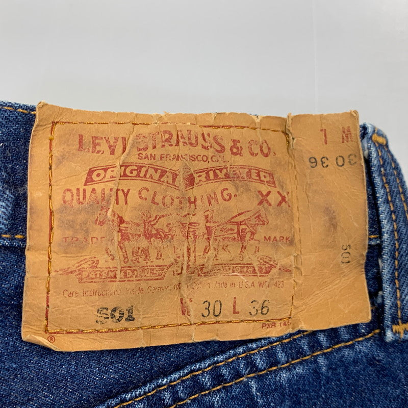【中古品】【メンズ】 LEVI'S リーバイス 501 DENIM PANTS デニム パンツ ボトムス 157-261028-kh-20-izu サイズ：30×36 カラー：インディゴ 万代Net店