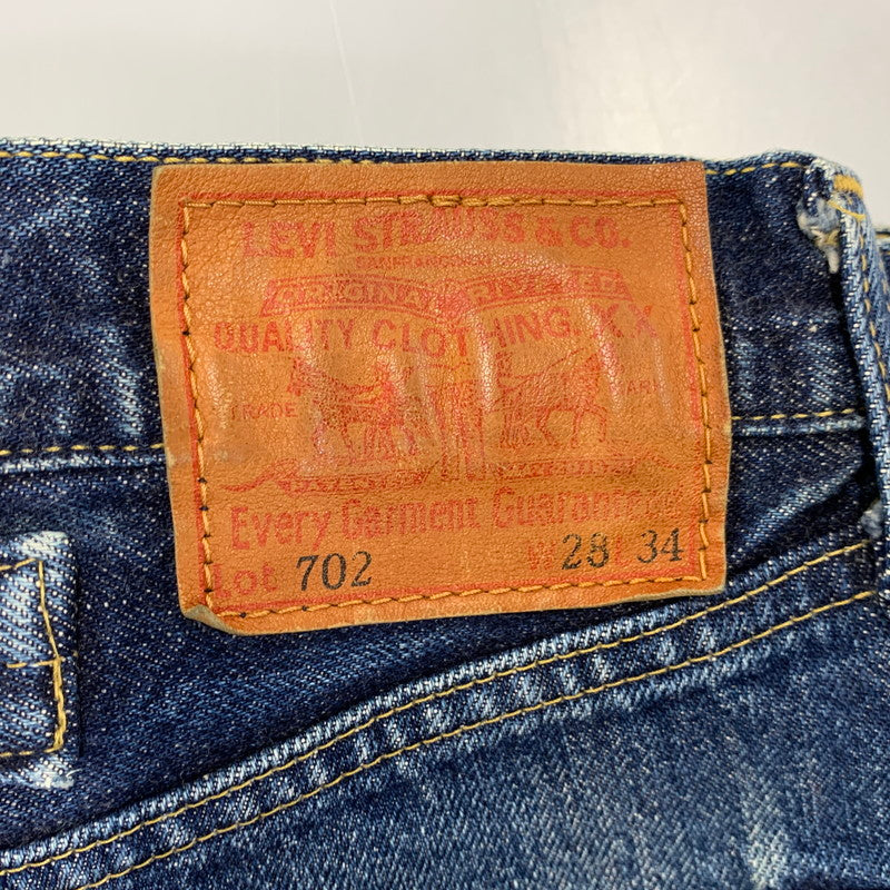 【中古品】【メンズ】 LEVI'S リーバイス 702 DENIM PANTS デニム パンツ ボトムス 157-261028-kh-05-izu サイズ：28×34 カラー：インディゴ 万代Net店
