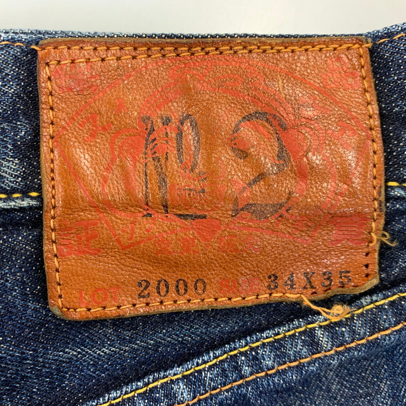 【中古品】【メンズ】 EVISU エヴィス 2000 カモメ DENIM PANTS デニム パンツ ボトムス 156-261028-kh-02-izu サイズ：34×35 カラー：インディゴ 万代Net店