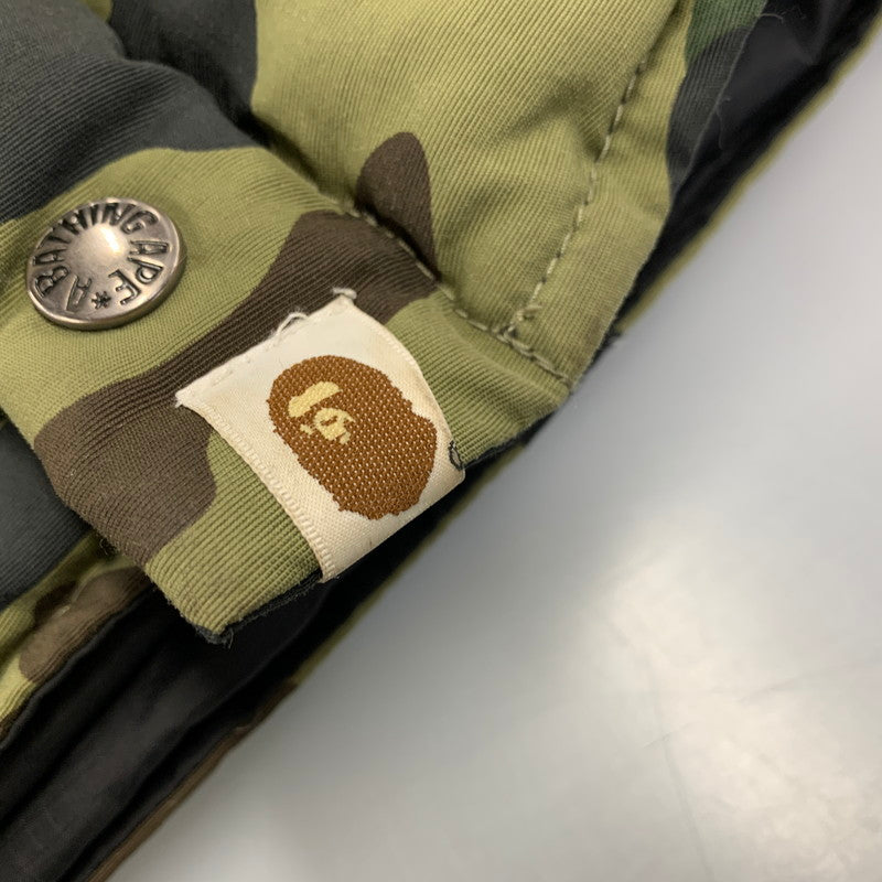 【中古品】【メンズ】 A BATHING APE アベイシングエイプ 001HJA801008X 1ST CAMO DOWN JACKET カモ ダウン ジャケット アウター 142-261028-kh-10-izu サイズ：M カラー：マルチ 万代Net店