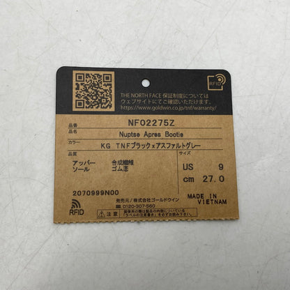 【中古品】【メンズ】 THE NORTH FACE ザ・ノースフェイス NF02275Z NUPTSE APRES BOOTIE ヌプシ アプレ ブーティ シューズ 靴 164-261028-cs-17-izu サイズ：27cm カラー：ブラック 万代Net店